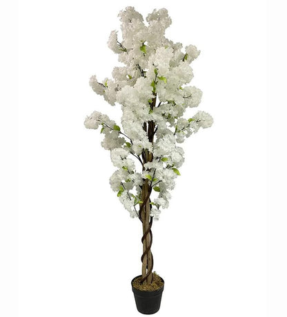 150cm Artificial White Cherry Blossom Tree