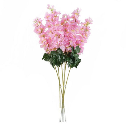 Pack of 6 x 75cm Delphinium Pink Artificial Stem