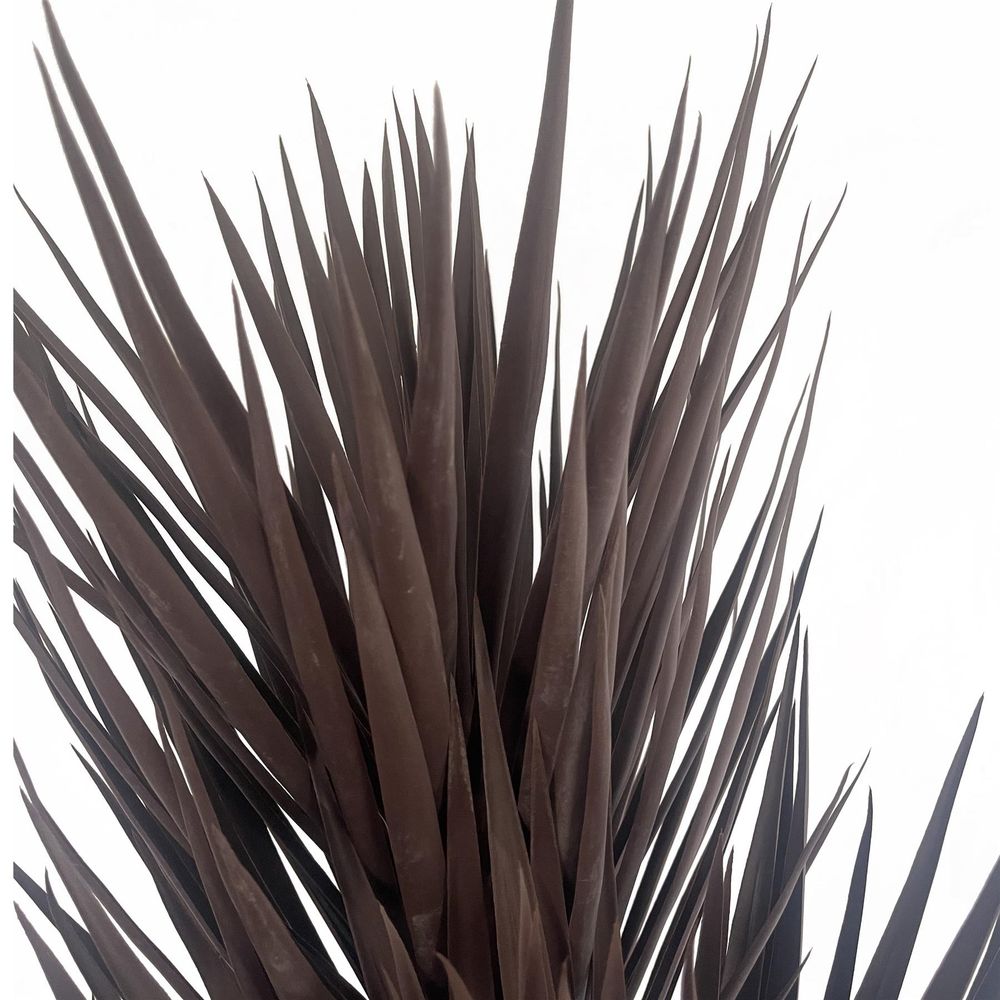 155cm Artificial Yukka Tree Plant Spiky UV Resistant Outdoor Tree Triple Dark Red and Brown