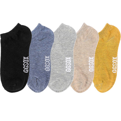 10 Pieces = 5 Pairs Women Invisible Cotton Sock Slippers Lady Female Summer Casual Fashion Soft Short Ankle Shallow Mouth Socks