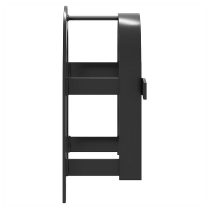 vidaXL Bridle Rack Wall Mounted Black Iron