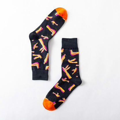 1 Pair Women Socks Cartoon Dog Octopus Flower Plant Kawaii Funny Casual Female Cotton Sock Hosiery Streetwear Harajuku Crew Sock