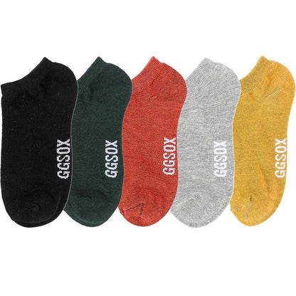 10 Pieces = 5 Pairs Women Invisible Cotton Sock Slippers Lady Female Summer Casual Fashion Soft Short Ankle Shallow Mouth Socks