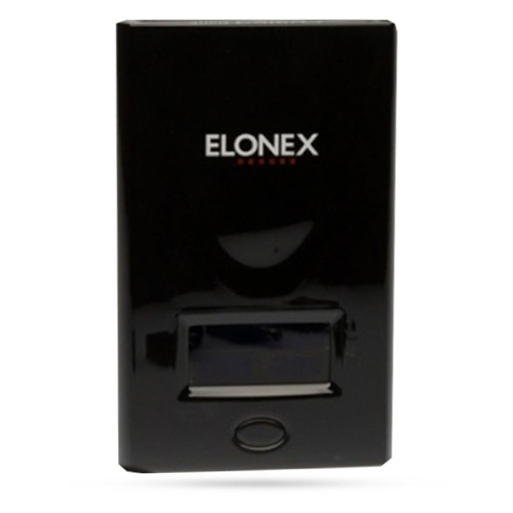 Portable ELONEX PowerBank 6000mAh with Smart LED Display for Mobile Phone, Black