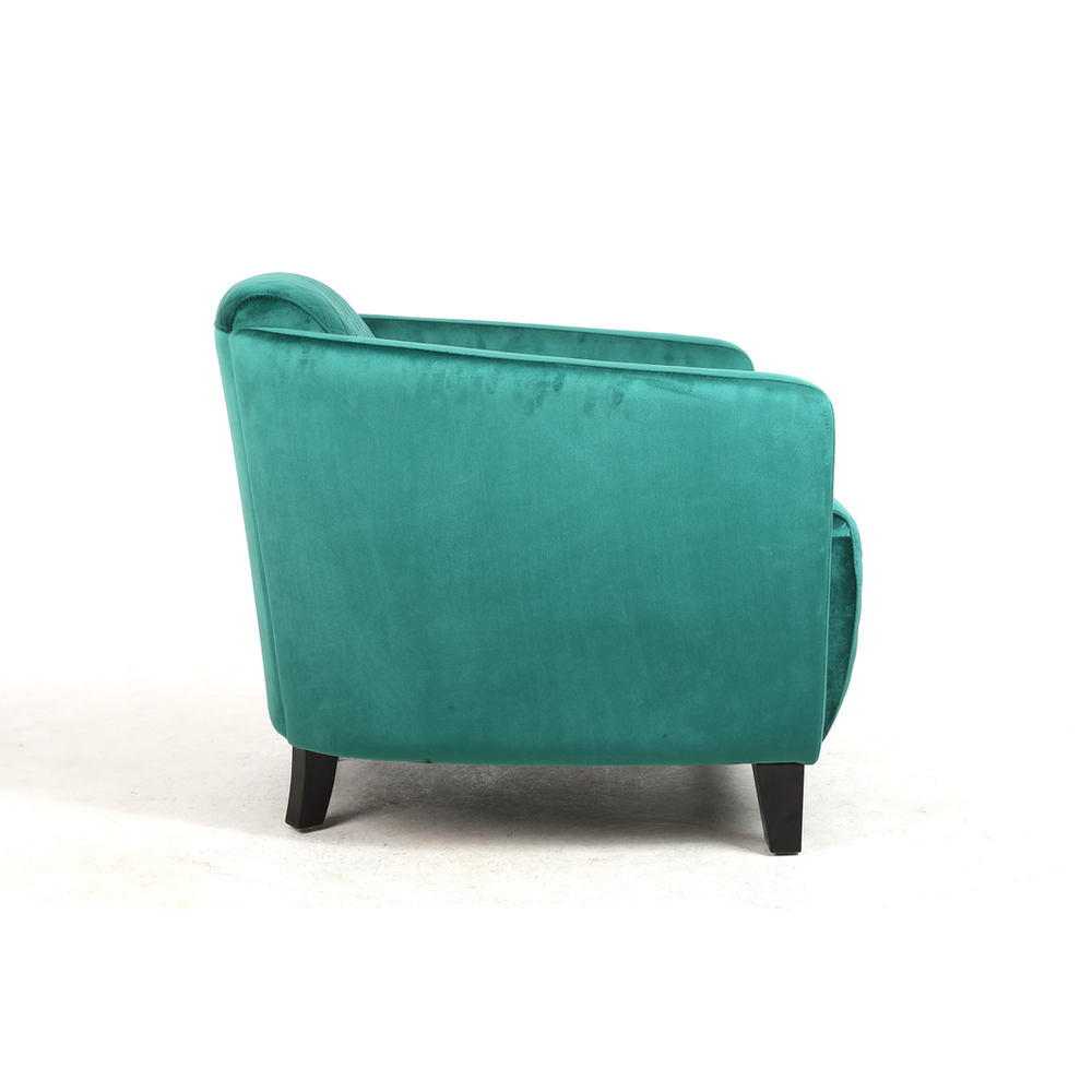 86CM SEAGRASS COLOUR VELVET ARMCHAIR