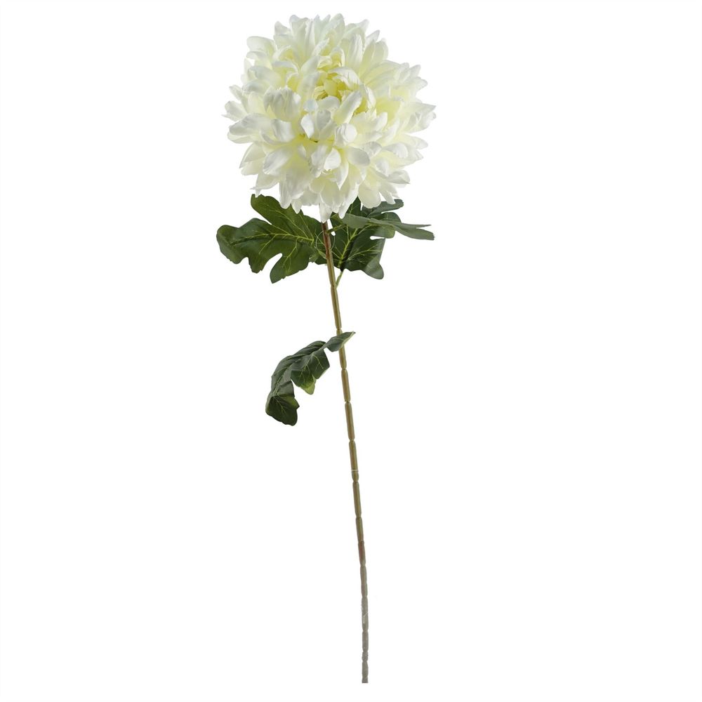 60cm Artificial Chrysanthemum and Orchid Display Glass Vase