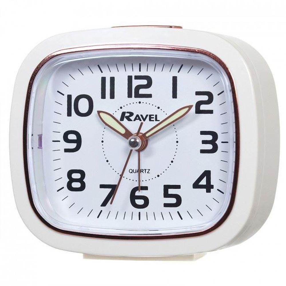 RAVEL RECT A/CLOCK WHITE/RG RC023.4