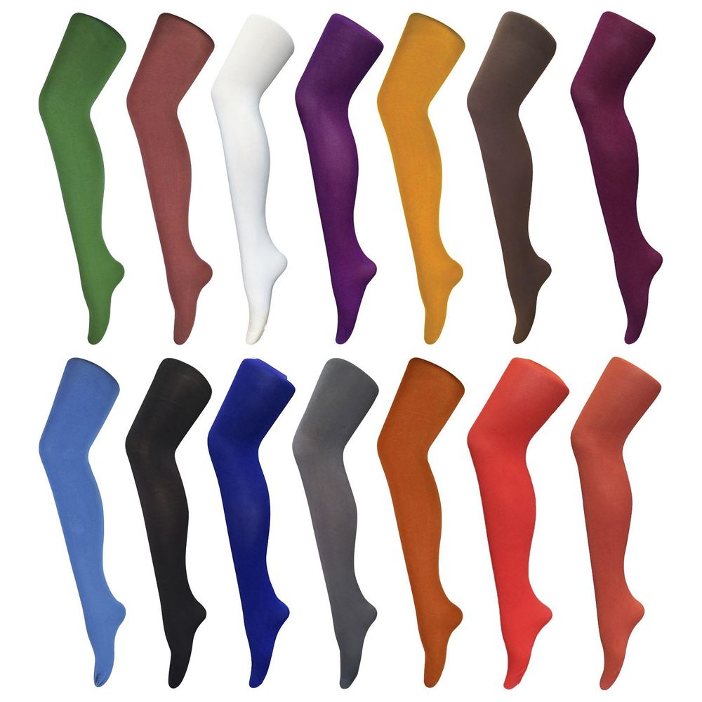 Sock Snob - 3 Pack 80 Denier Plain Coloured Tights