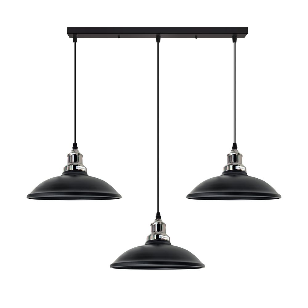 Industrial Vintage Kitchen Lights Chandelier Metal Shade Hanging E27 Pendant