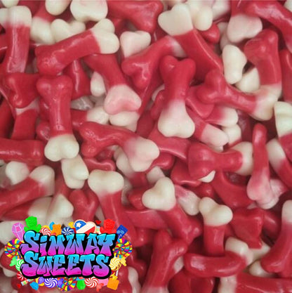 Kingsway Gummy Bones Pick N Mix Pouch Sweets Retro Party Treats