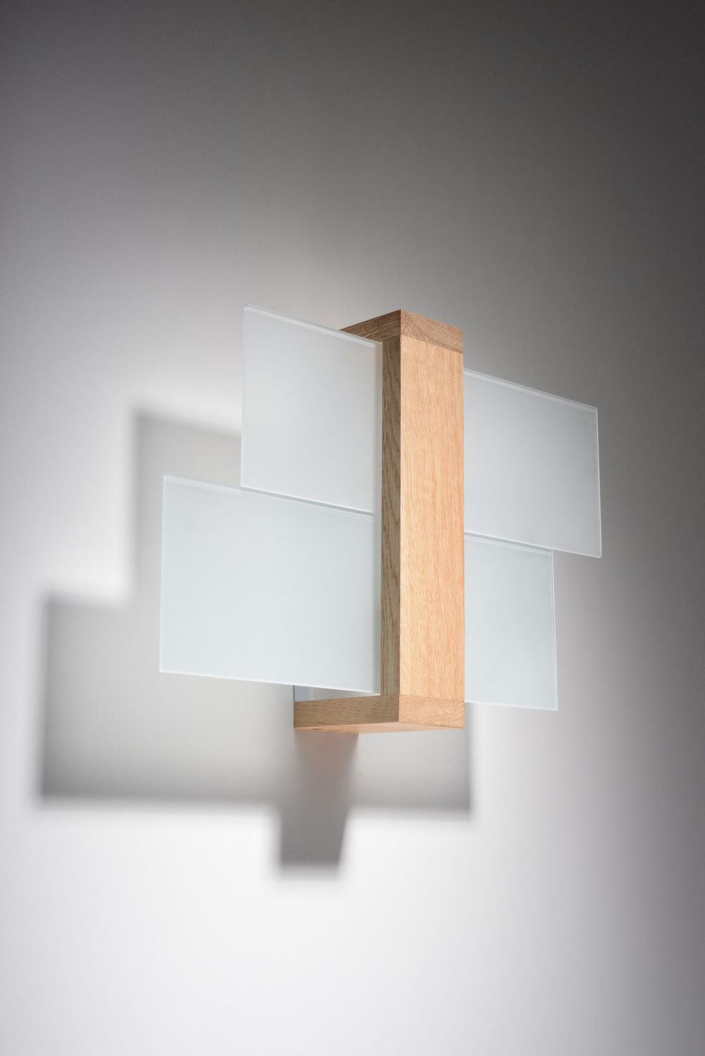 Wall Lamp FENIKS 1 Natural Wood Modern Loft Design LED E27