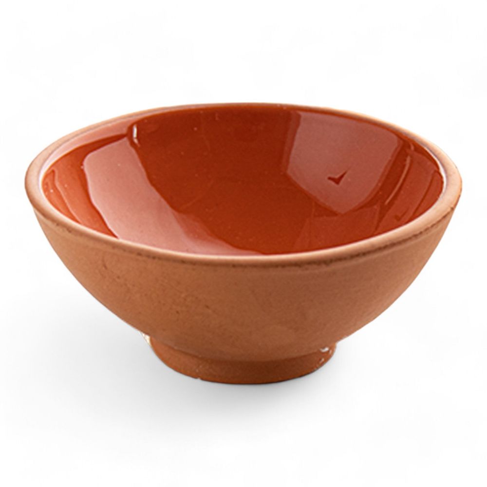 Handmade Ceramic Bowl Moroccan Orange 8cm