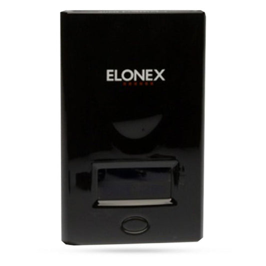 Portable ELONEX PowerBank 6000mAh with Smart LED Display for Mobile Phone, Black