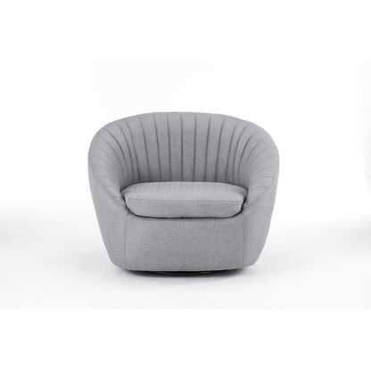 86CM GREY VELVET ARM CHAIR