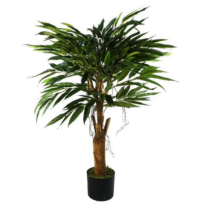 100cm Realistic Artificial Tree Longifolia Ficus Natural Trunk