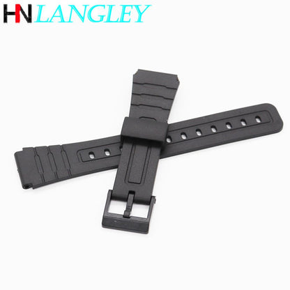 Rubber Watch Strap for Casio W800H Band 12 14 16 18 20mm 22mm Sport Diving Silicone Watchband Accessories F91W F84 F105/108/A158