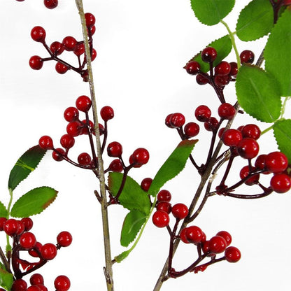 80cm Artificial Red Christmas Berry Spray