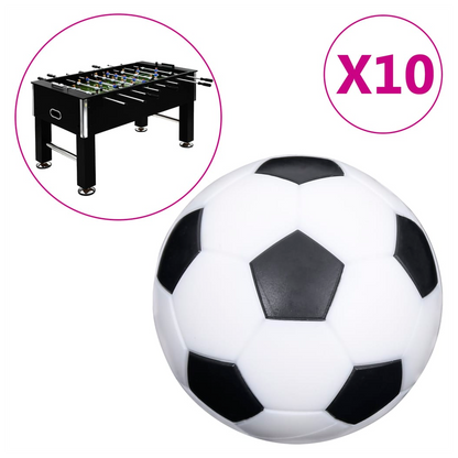 vidaXL Football Table Balls 10 pcs 32 mm ABS