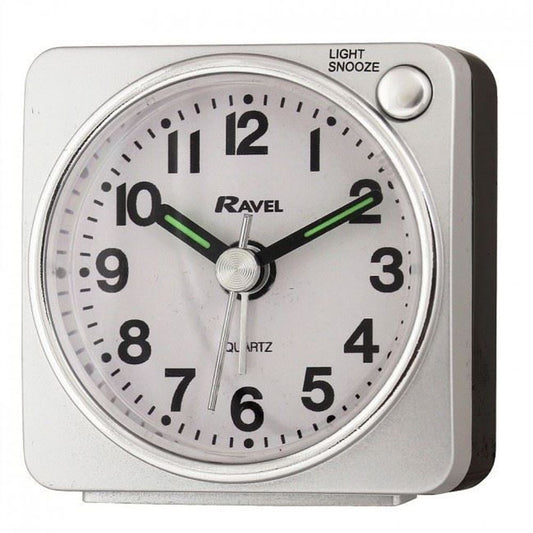 RC018.1 RAVEL MINI ALARM CLOCK SILVER