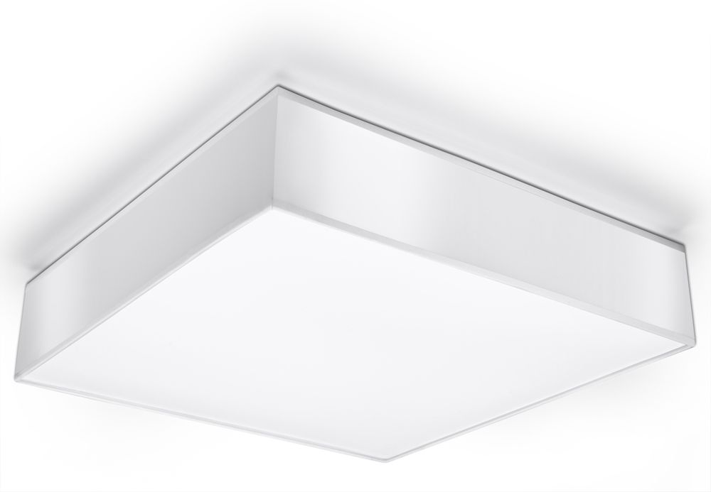 Ceiling Lamp HORUS 45 White Square Shape Loft Design LED E27