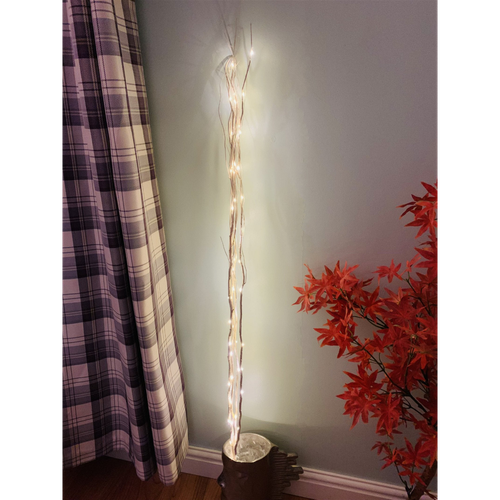 LED Lights on 4 White Branches