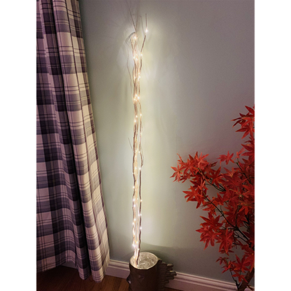 LED Lights on 4 White Branches