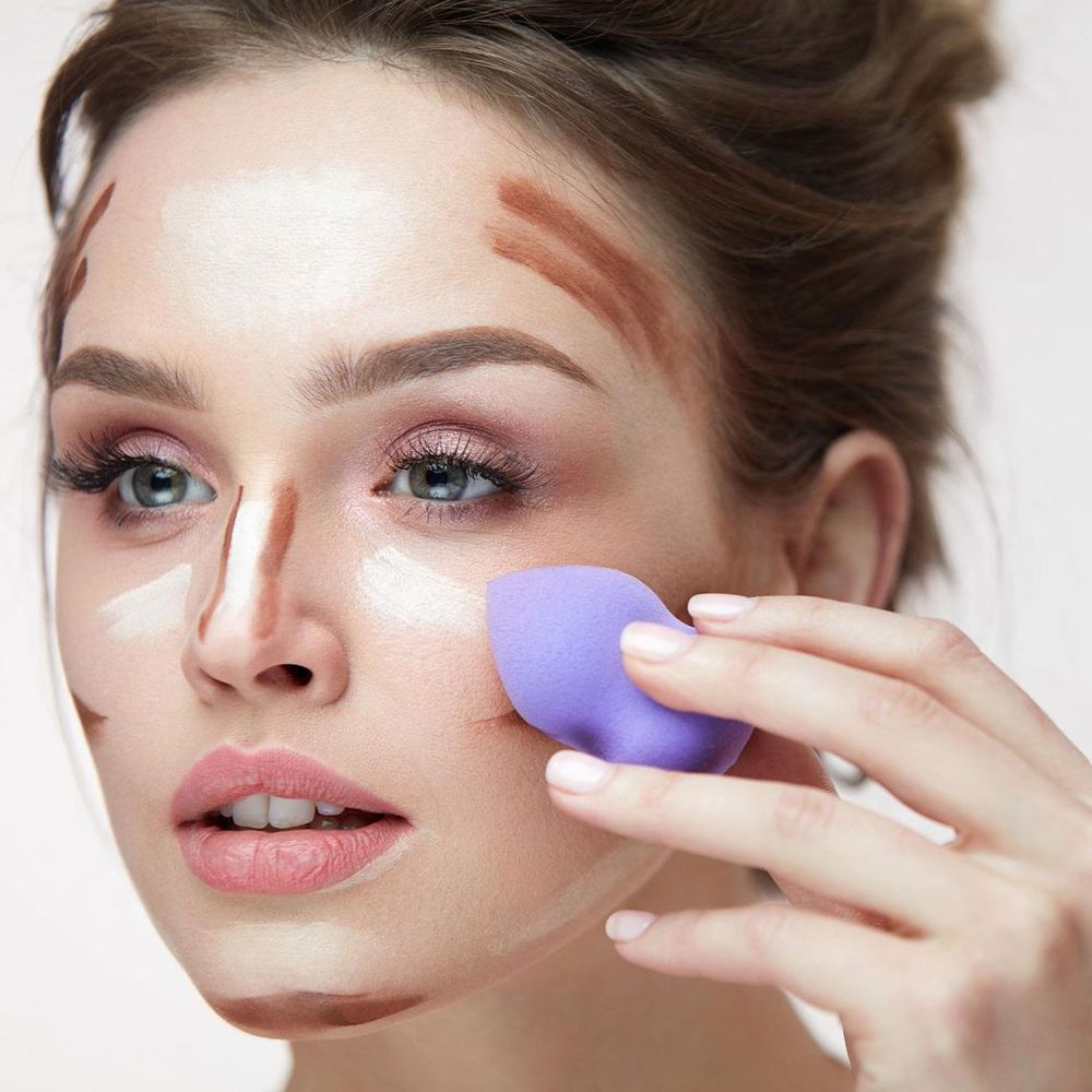 Pretty Make-up Beauty Blending Sponge Latex Free, Purple