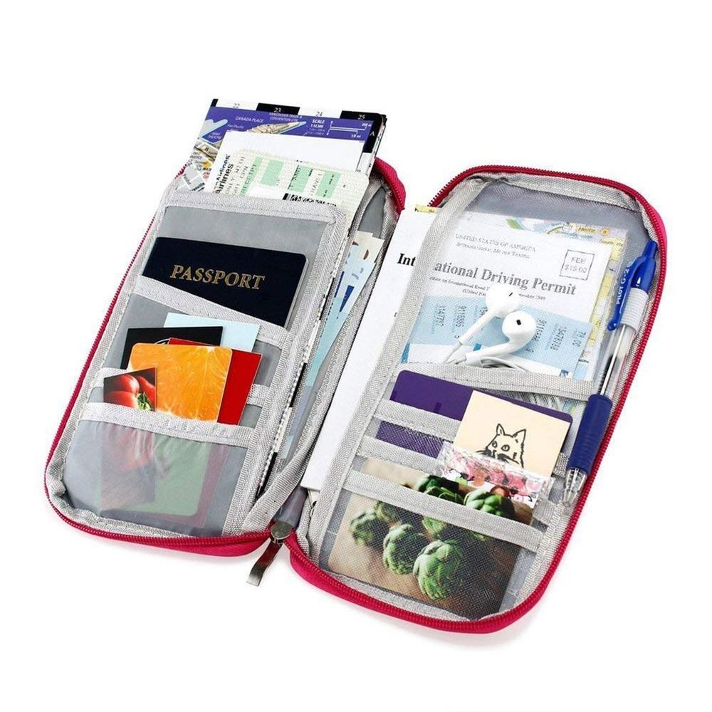 Travel Document and Passport Holders with a Zip-Up Design, Choose Your Colour