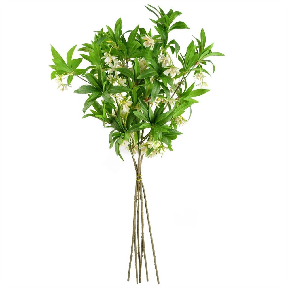 Pack of 6 x 90cm Artificial Hainan Elaeocarpus Stem