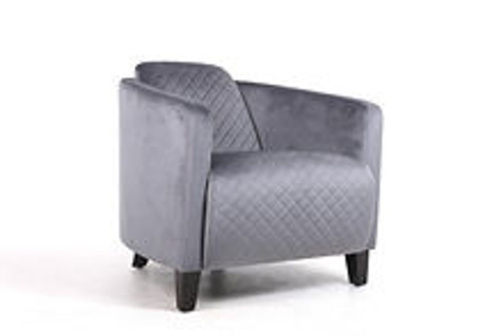 86CM LEAD COLOUR VELVET ARMCHAIR