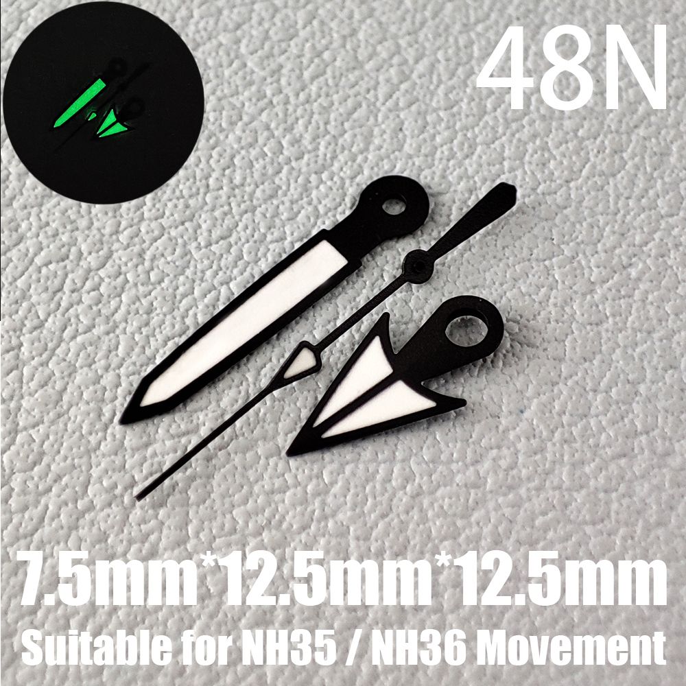 Watch Accessories Watch Hands NH35 Hands C3 Green  Luminous Suitable For NH35/NH36 Movement 39N-93N