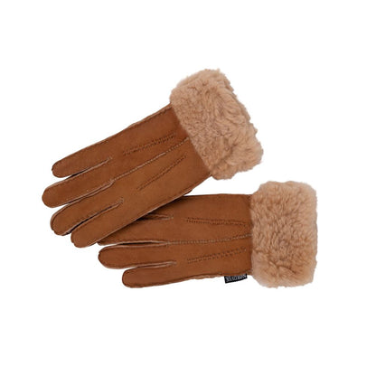 Nordvek Womens Sheepskin Gloves With Fur Cuff - 301-100