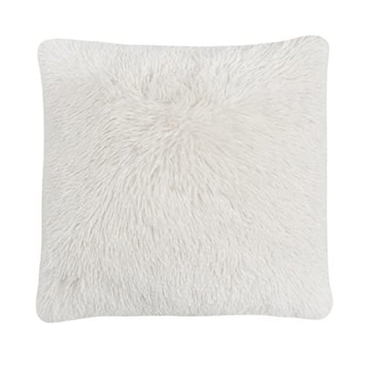 SHAGGY FAUX FUR CUSHION CREAM