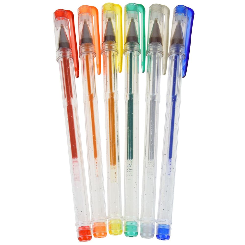 3 Sets 6Pk Glitter Gel Pens Kids School Stationary  B00P0ZRFRG STA1467