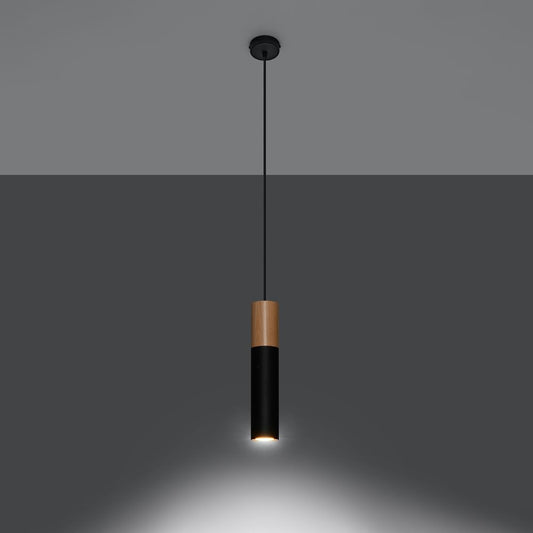 Pendant lamp steel, wood Pablo modern Design GU10