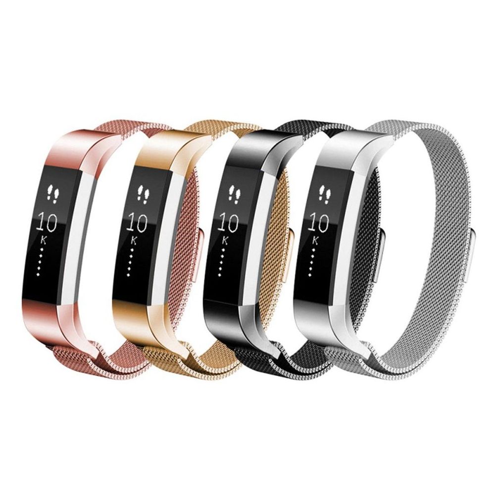 Aquarius Milanese Replacement Strap Band Compatible With Fitbit Alta, Black