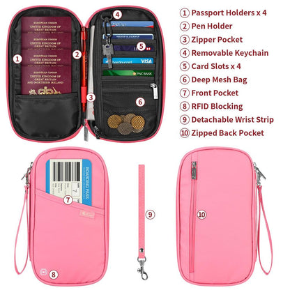 VINSANI DELUXE PASSPORT ORG PINK 1010326