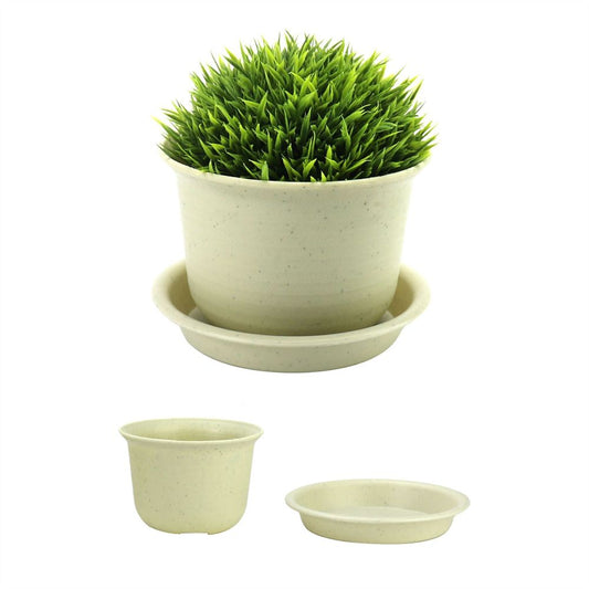 Plastic Plant Pots - Set of 10 Medium | Pukkr