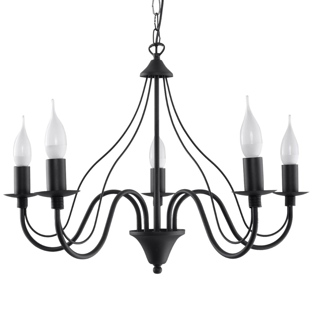 Chandelier steel Minerwa modern Design E14