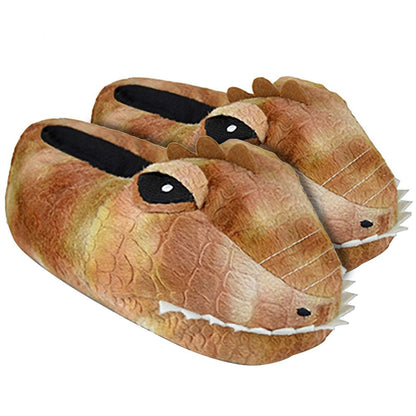 Kids Dinosaur Head Slippers