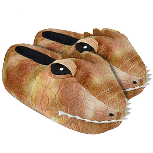 Kids Dinosaur Head Slippers