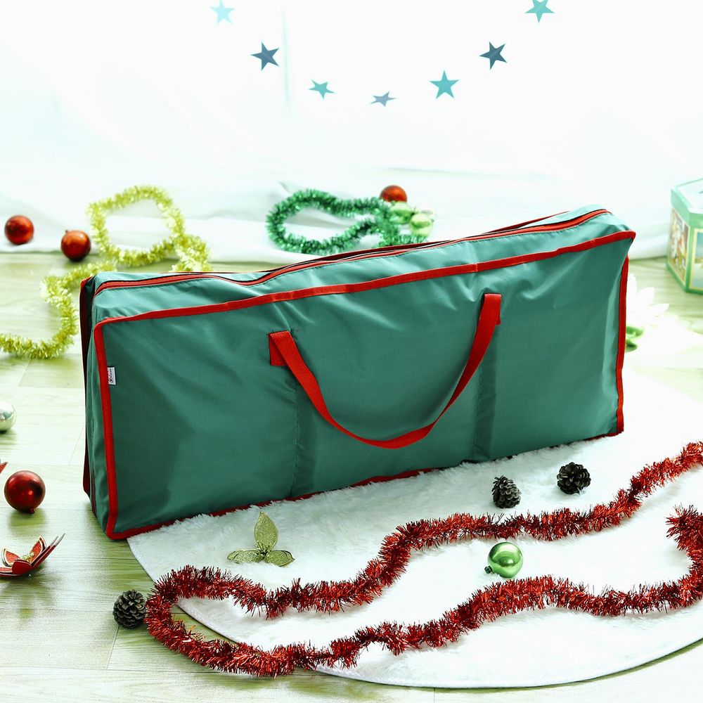 Christmas Xmas Decoration Gift Wrap Fabric Storage Bag [Green,0008941]