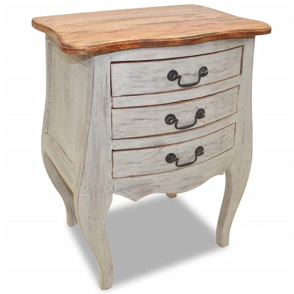 Bedside Cabinet Solid Reclaimed Wood 48x35x64 cm