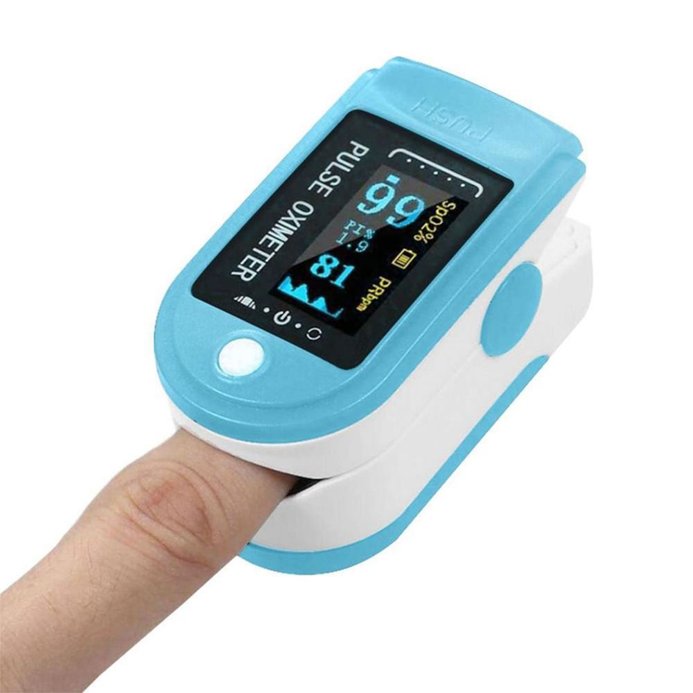 Aquarius Blue Finger Pulse Oximeter Version 2 - Oxygen Saturation Monitor