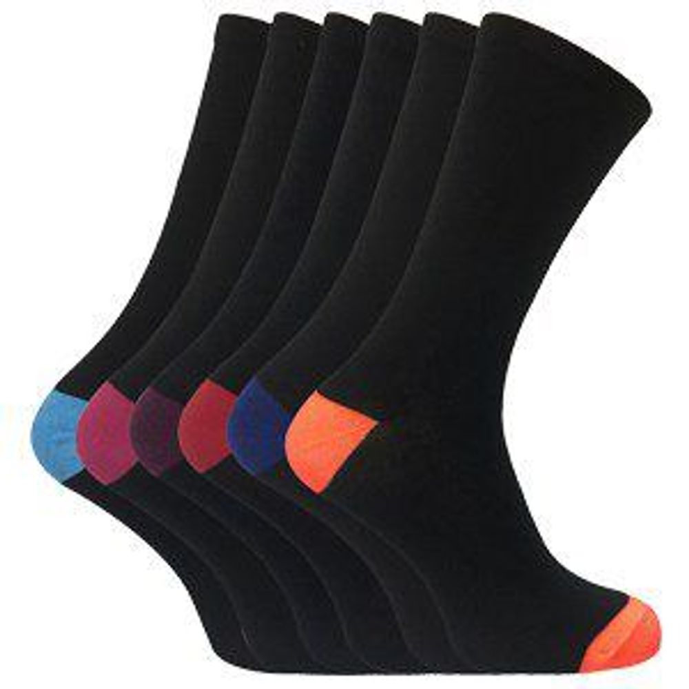 6 Pairs Mens DEE Patterned Cotton Socks