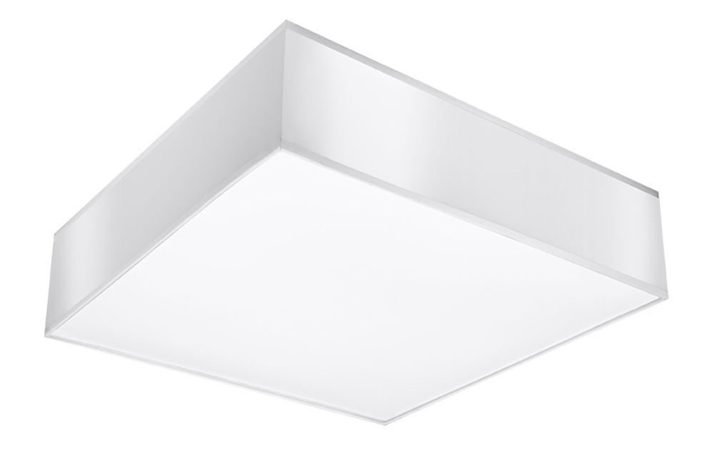 Ceiling Lamp HORUS 45 White Square Shape Loft Design LED E27