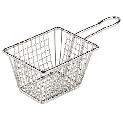 PMS Mini Oblong Fryer Basket With Handle