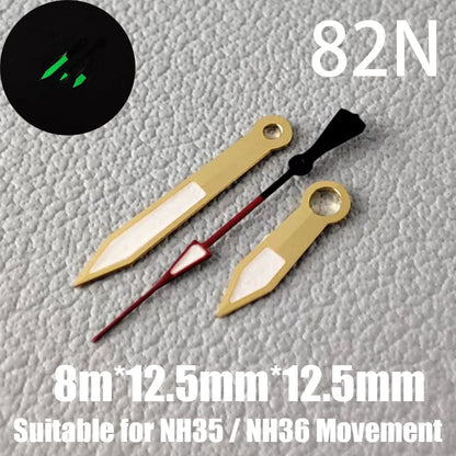 Watch Accessories Watch Hands NH35 Hands C3 Green  Luminous Suitable For NH35/NH36 Movement 39N-93N