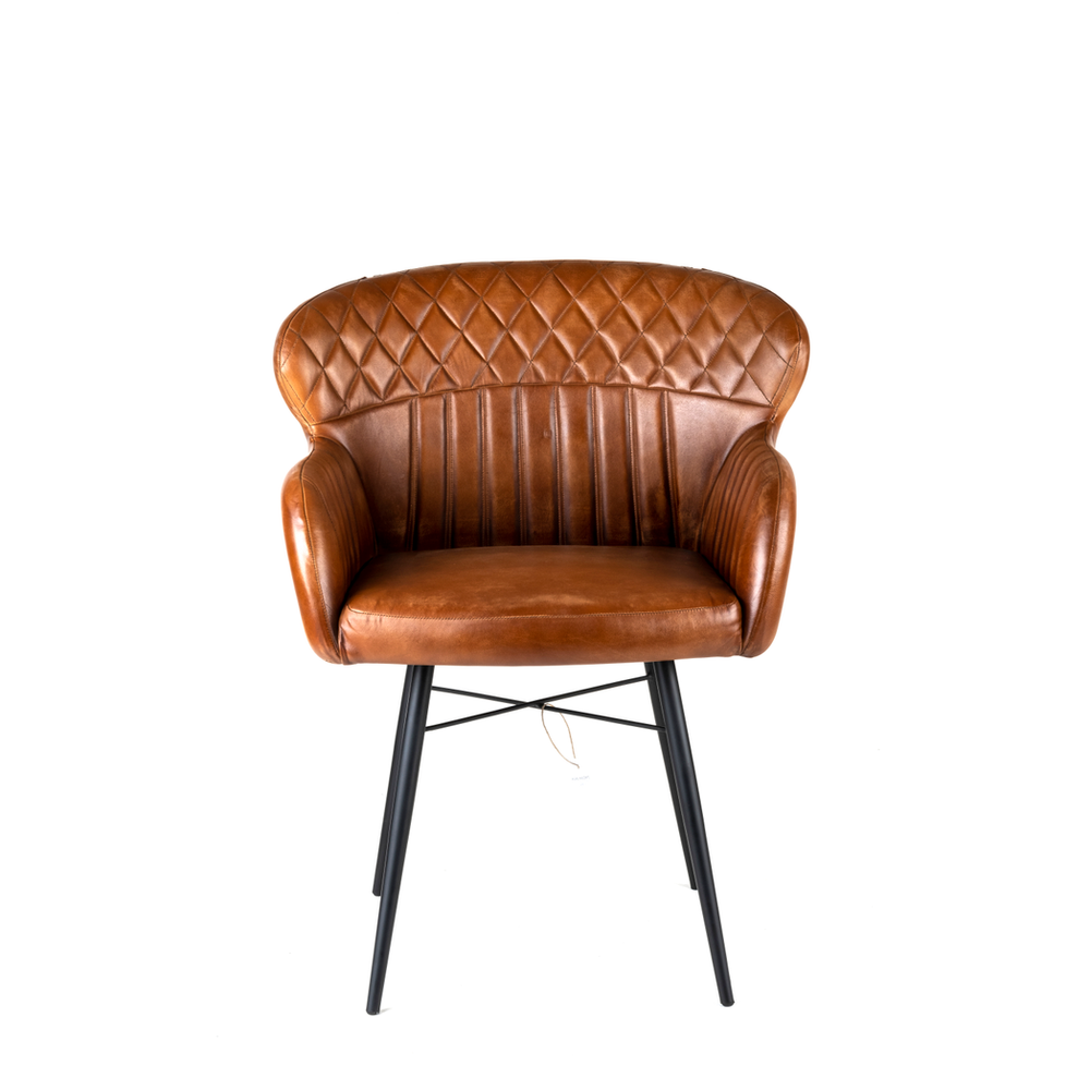 81CM LEATHER DINING CHAIR