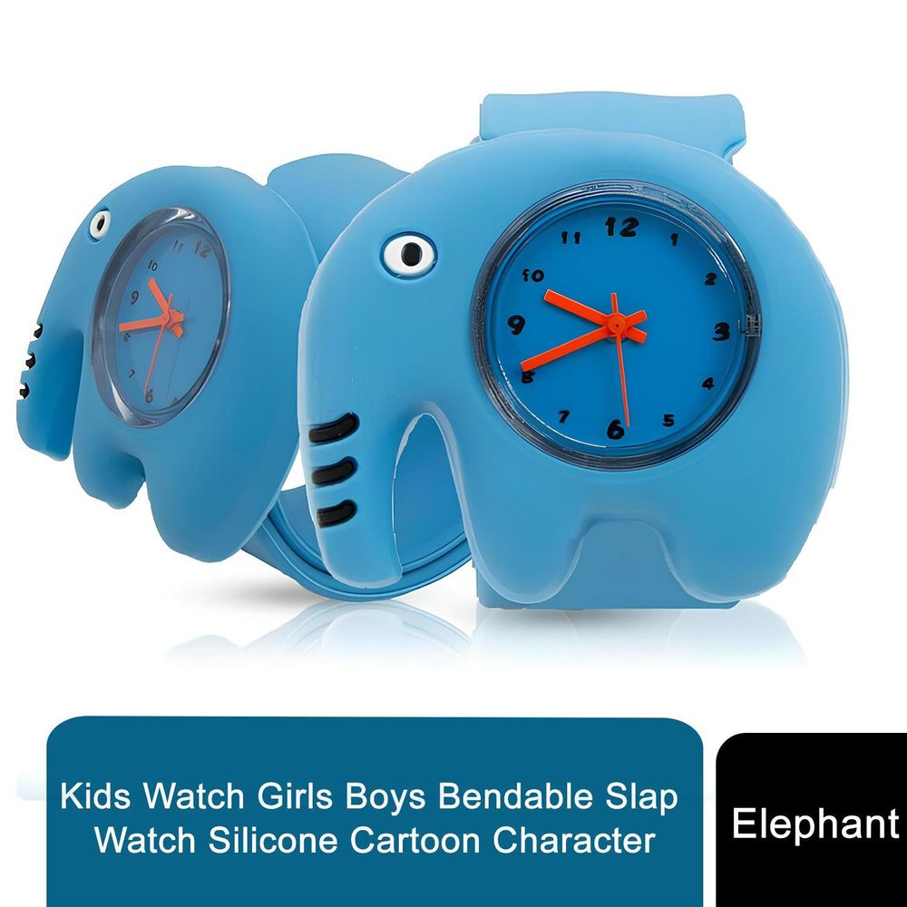 Kids Watches Girls Boys Bendable Slap Watch Silicone 3D Animal Cartoon Character